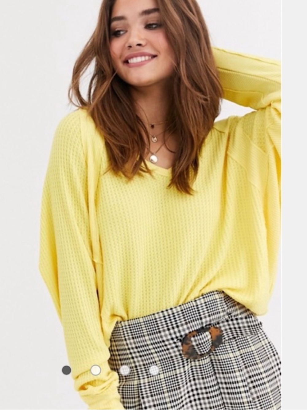NWT Free People Santa Clara relaxed long sleeved thermal top